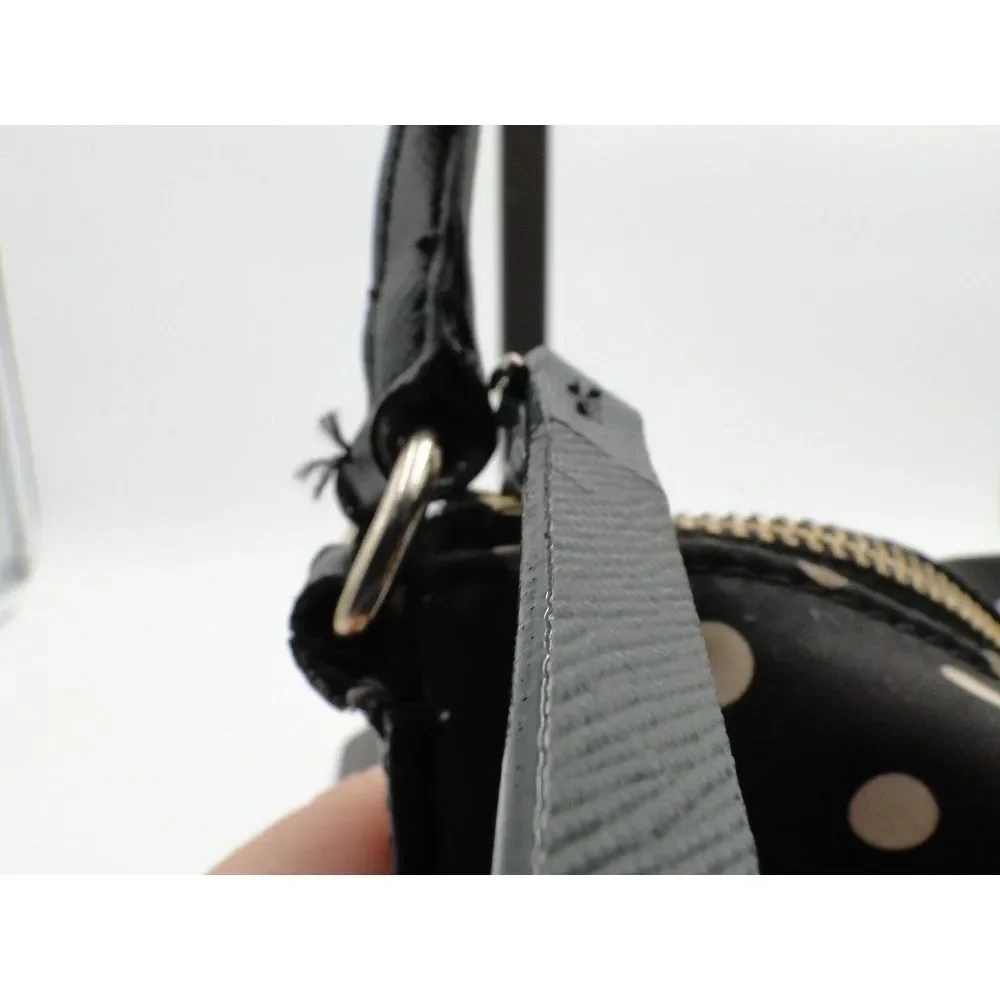 Kate Spade Black Polka Dot Messenger Bag Messenger Bag Pre-owned‎